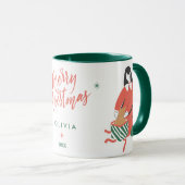 クリスマスのかわいいデザイン マグカップ (正面右)