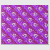 クリスマスのかわいいユニコーンのウンチのEmojiの白熱 ラッピングペーパー (フラット)