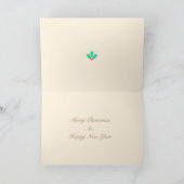 クリスマスのかわいい小鳥 カード (内部)