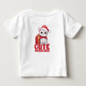 クリスマスのかわいい過負荷 ベビーTシャツ (裏面)