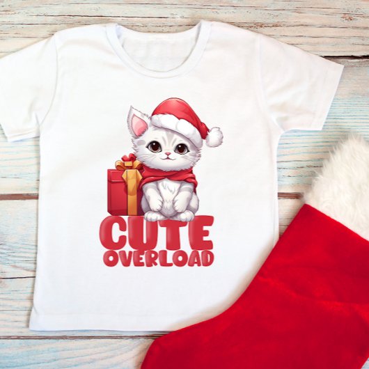 クリスマスのかわいい過負荷 ベビーTシャツ