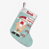 クリスマスのかわいくカスタムないけない スモールクリスマスストッキング (正面 (吊り時))