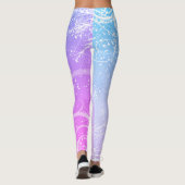 クリスマスのきらめく雪 レギンス (裏面)