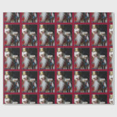 クリスマスのくるみ割りの包装紙 ラッピングペーパー (フラット)