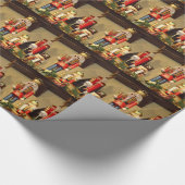 クリスマスのくるみ割りの包装紙 ラッピングペーパー (角)