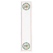 クリスマスのくるみ割りの戦わない兵隊 ショートテーブルランナー (正面)