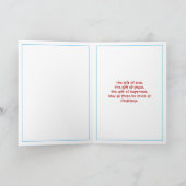 クリスマスのくるみ割りの戦わない兵隊 シーズンカード (内部)