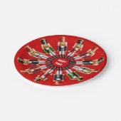 クリスマスのくるみ割りの戦わない兵隊 ペーパープレート (アングル)