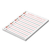 クリスマスのくるみ割りショッピングリストの個人用設定No ノートパッド (回転)