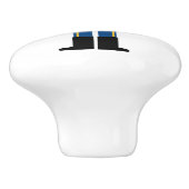 クリスマスのくるみ割りドアと引き出しプルノブ セラミックノブ (側面)