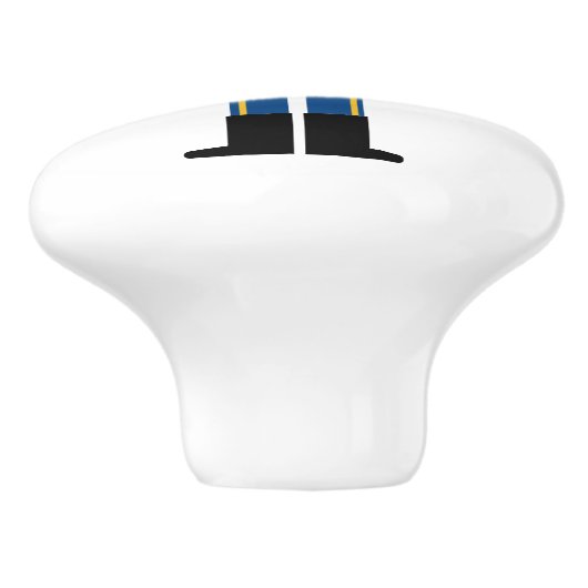 クリスマスのくるみ割りドアと引き出しプルノブ セラミックノブ (側面)