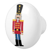 クリスマスのくるみ割りドアと引き出しプルノブ セラミックノブ (右)