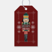 クリスマスのくるみ割りラベル ギフトタグ (正面)