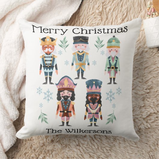 クリスマスのくるみ割り人形の兵隊 クッション (ブランケット)