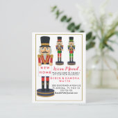 クリスマスのくるみ割り人形を動かした住所の変更 案内ポストカード (スタンド正面)