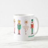 クリスマスのくるみ割り人形バレリーナ コーヒーマグカップ (正面右)