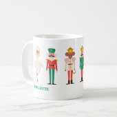 クリスマスのくるみ割り人形バレリーナ コーヒーマグカップ (正面左)