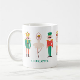 クリスマスのくるみ割り人形バレリーナ コーヒーマグカップ