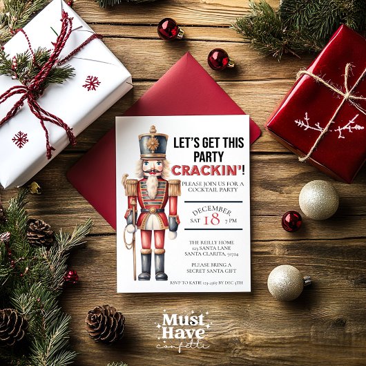 クリスマスのくるみ割り人形  パーティーを始めようぜ！ シーズンカード