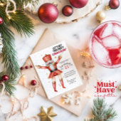 クリスマスのくるみ割り人形  パーティーを始めようぜ！ 招待状