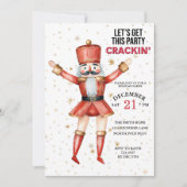 クリスマスのくるみ割り人形  パーティーを始めようぜ！ 招待状 (正面)