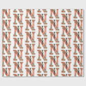 クリスマスのくるみ割り文字 ラッピングペーパー (フラット)