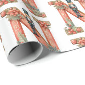 クリスマスのくるみ割り文字 ラッピングペーパー (ロールコーナー)