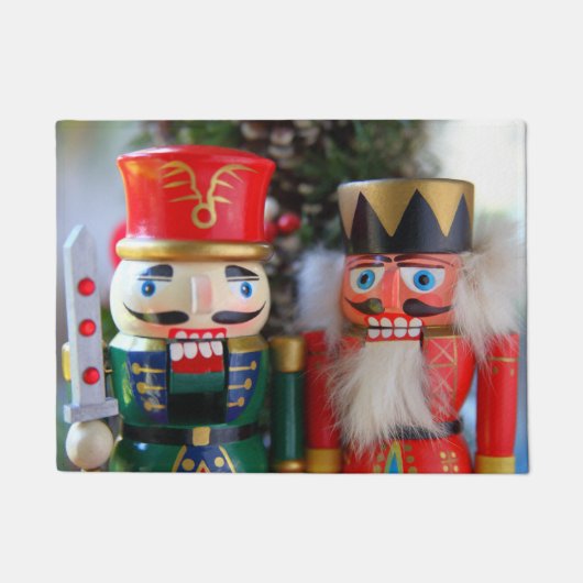 クリスマスのくるみ割り ドアマット (正面)