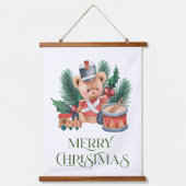 クリスマスのくるみ割り、ドラマーの少年と木 吊り下げ型タペストリー (正面2)