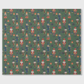 クリスマスのくるみ割り ラッピングペーパー (フラット)