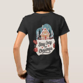 クリスマスのこの冬をコージーに Tシャツ (裏面)