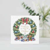 クリスマスのご多幸を祈って カード (スタンド正面)