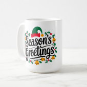 クリスマスのご挨拶 コーヒーマグカップ (正面左)