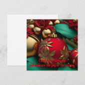 クリスマスのご挨拶 シーズンカード (正面/裏面)