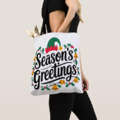 クリスマスのご挨拶 トートバッグ (クローズアップ)