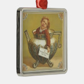 クリスマスのすすり泣きのオーナメント メタルオーナメント (右)