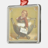 クリスマスのすすり泣きのオーナメント メタルオーナメント (左)