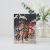 クリスマスのそりのポストカード シーズンポストカード (スタンド正面)