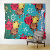 クリスマスのそりベル 背景 タペストリー (インサイチュ(横))