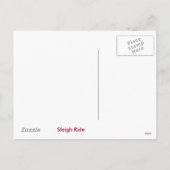 クリスマスのそり乗り葉書 シーズンポストカード (裏面)