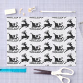 クリスマスのそり 薄葉紙 (クラフト)