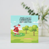 クリスマスのためにゴルフのサンタクロース シーズンカード (スタンド正面)