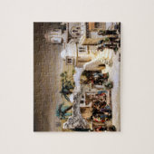 クリスマスのためにセットアップされる出生場面 ジグソーパズル (縦)