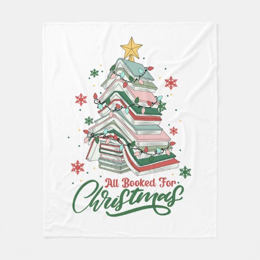 クリスマスのために予約済み フリースブランケット (正面)