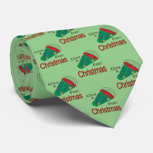 クリスマスのために大声で叫ぶ ネクタイ (ロール)