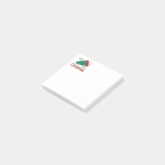 クリスマスのために大声で叫ぶ ポストイット (アングル)