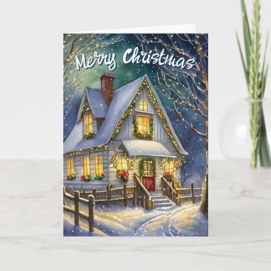 クリスマスのために家に帰る シーズンカード (正面)