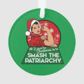 クリスマスのために家父長制を破る オーナメント (裏面)