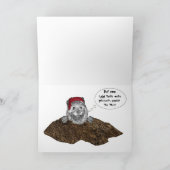 クリスマスのために掘ること シーズンカード (内部)