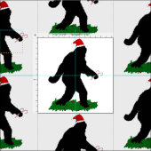 クリスマスのために行ったスクアチン ファブリック (タイル)